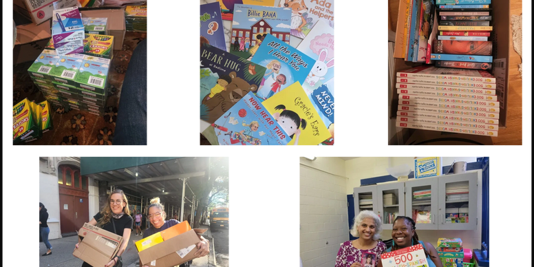 Back to School Donation Drive supplies and program materials