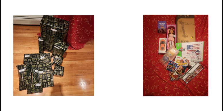 Holiday Donation Drive gifts and supplies